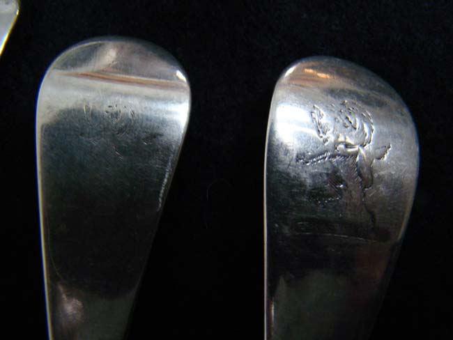 A collection of ten 18th century English Sterling Silver Dinner Forks circa 1737-1752 — image 3
